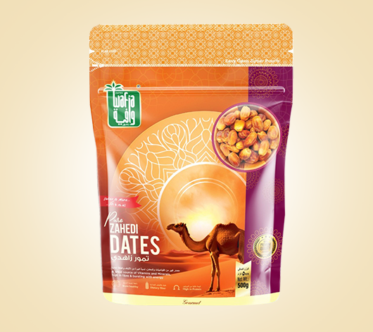 Wafia Pure Zahedi Dates Pouch 500g